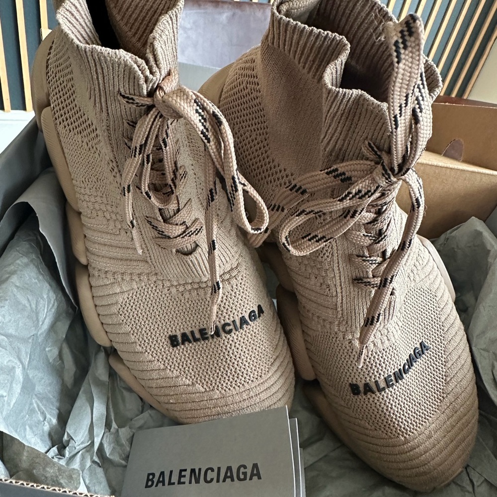 Balenciaga Tan Athletic Shoes